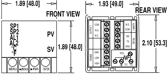 Front/Rear View